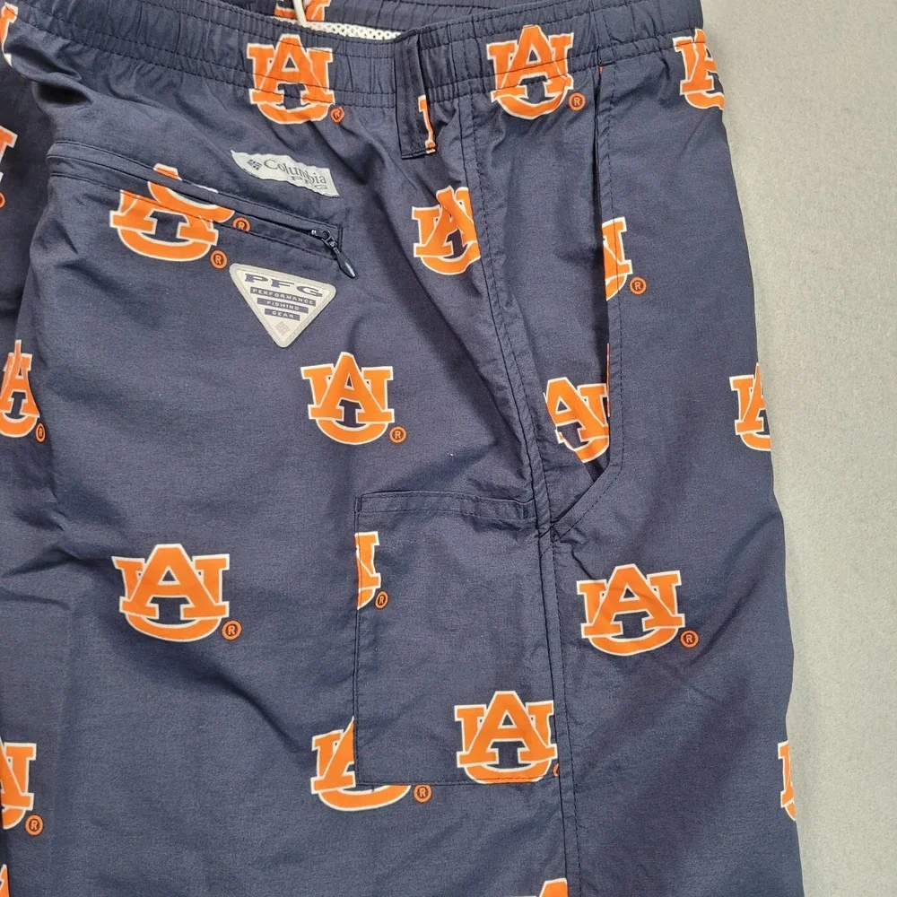 Columbia Auburn Tigers PFG Backcast III Water Shorts Navy Mens‎ 4X NEW
